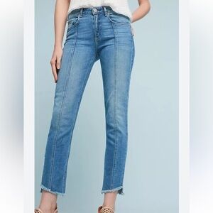 FRED by FRED SEGAL Valetta Mid-Rise ankle cropped Straight Jeans women size 25